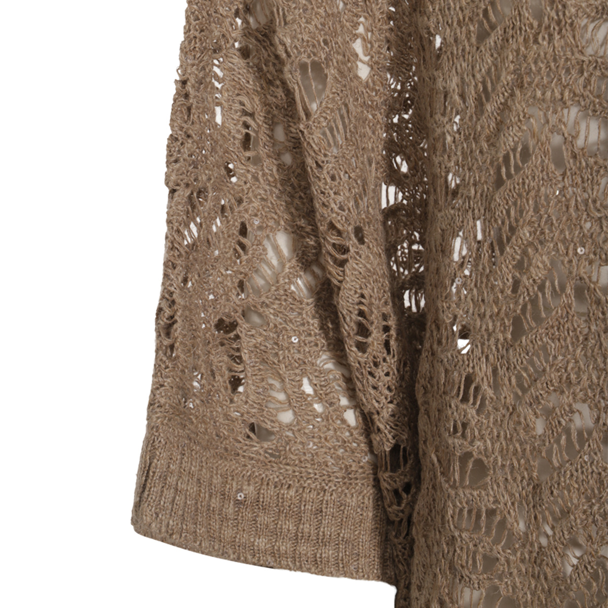 BRUNELLO CUCINELLI FOLIAGE LACE PONCHO