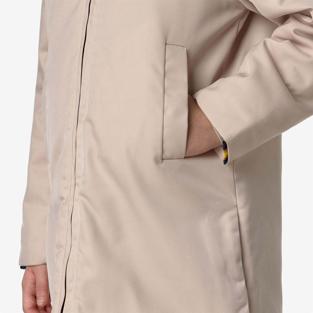 K-way Long-sleeved Casual Jacket In Nude