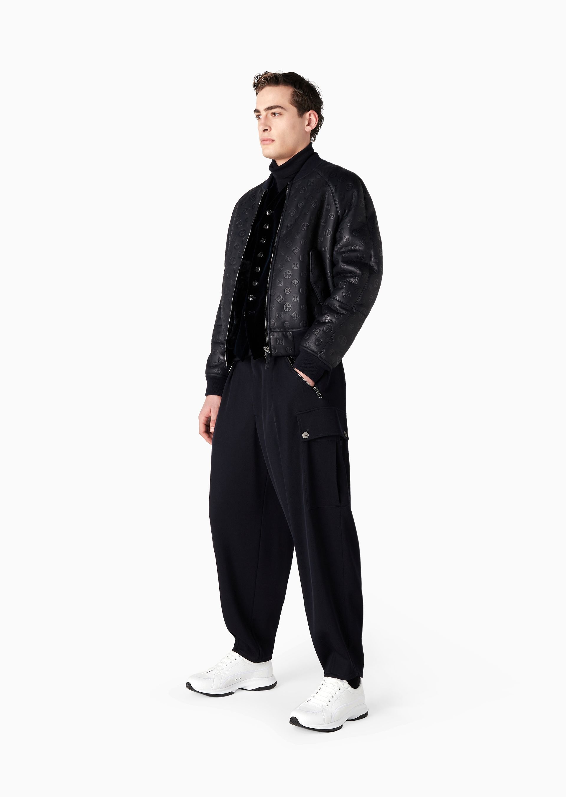 Giorgio Armani Cashmere Turtleneck Sweater In Black