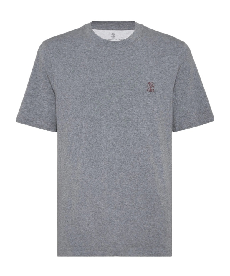 Brunello Cucinelli T-shirts In Gray