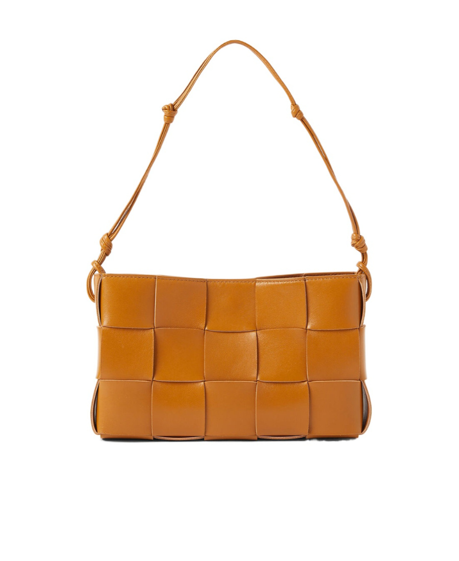 Bottega Veneta Cassette Shoulder Bag In Orange