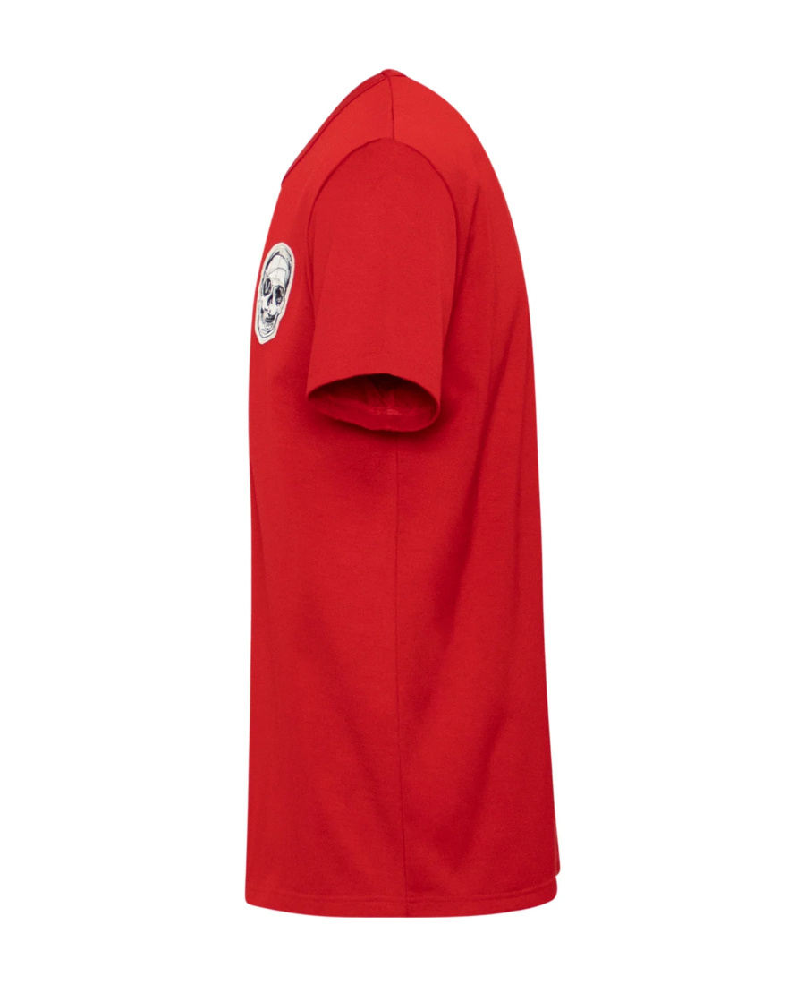 Alexander Mcqueen Logo Short-sleeved T-shirt In Red