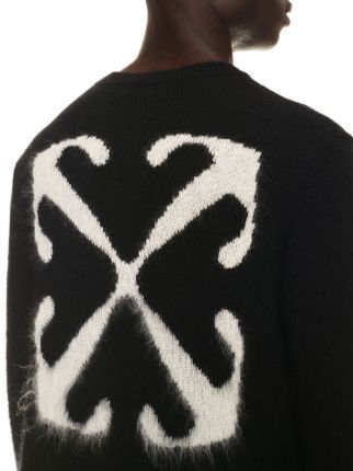 OFF-WHITE OFF-WHITE ARROW MOTIF CREWNECK JUMPER