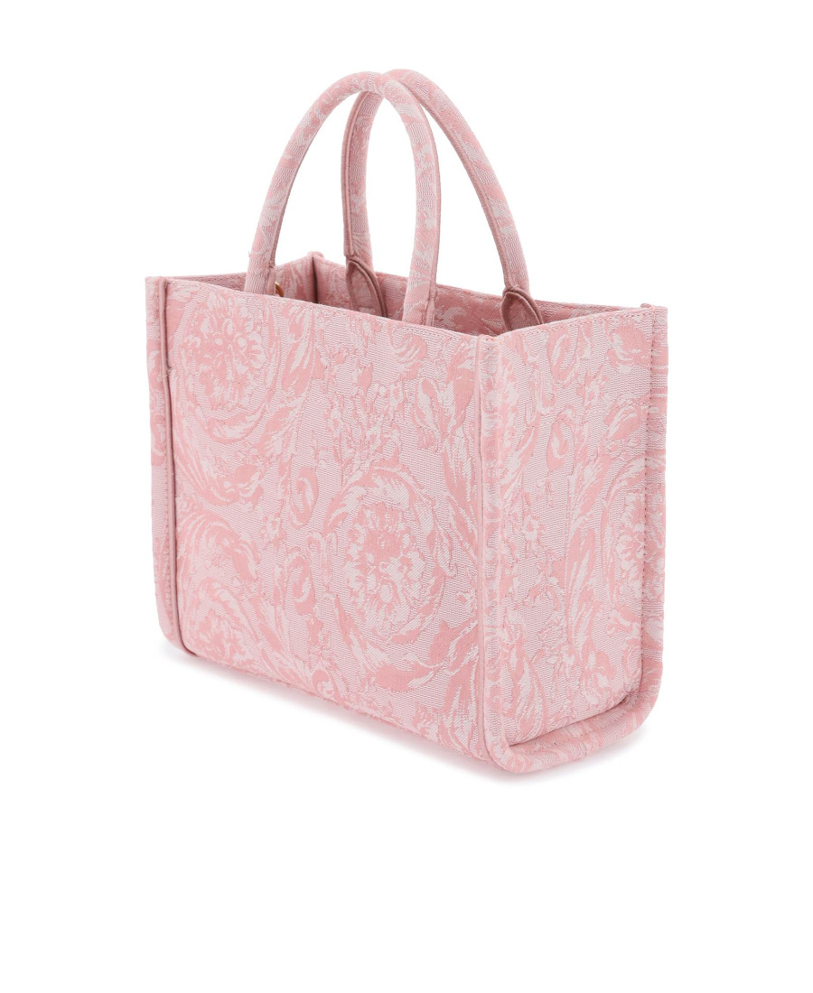 Versace Women's Barocco Athena Small Tote Bag In Pink