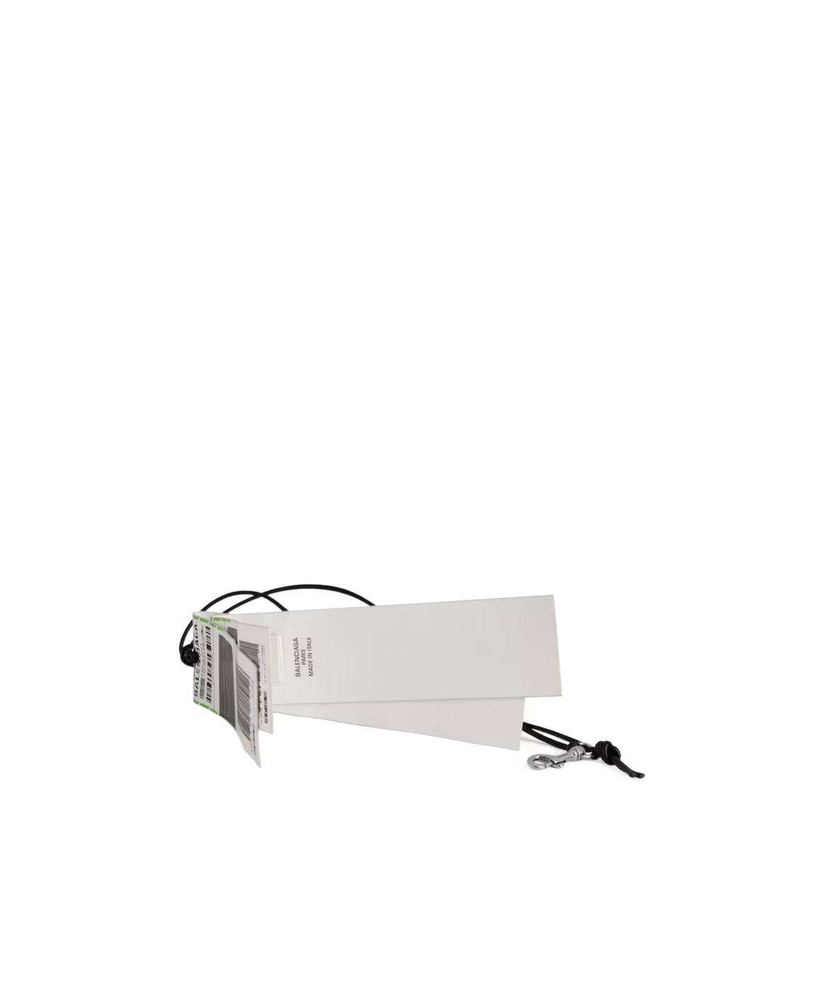 Balenciaga Charm/keychain Baggage Sticker In White/black/green