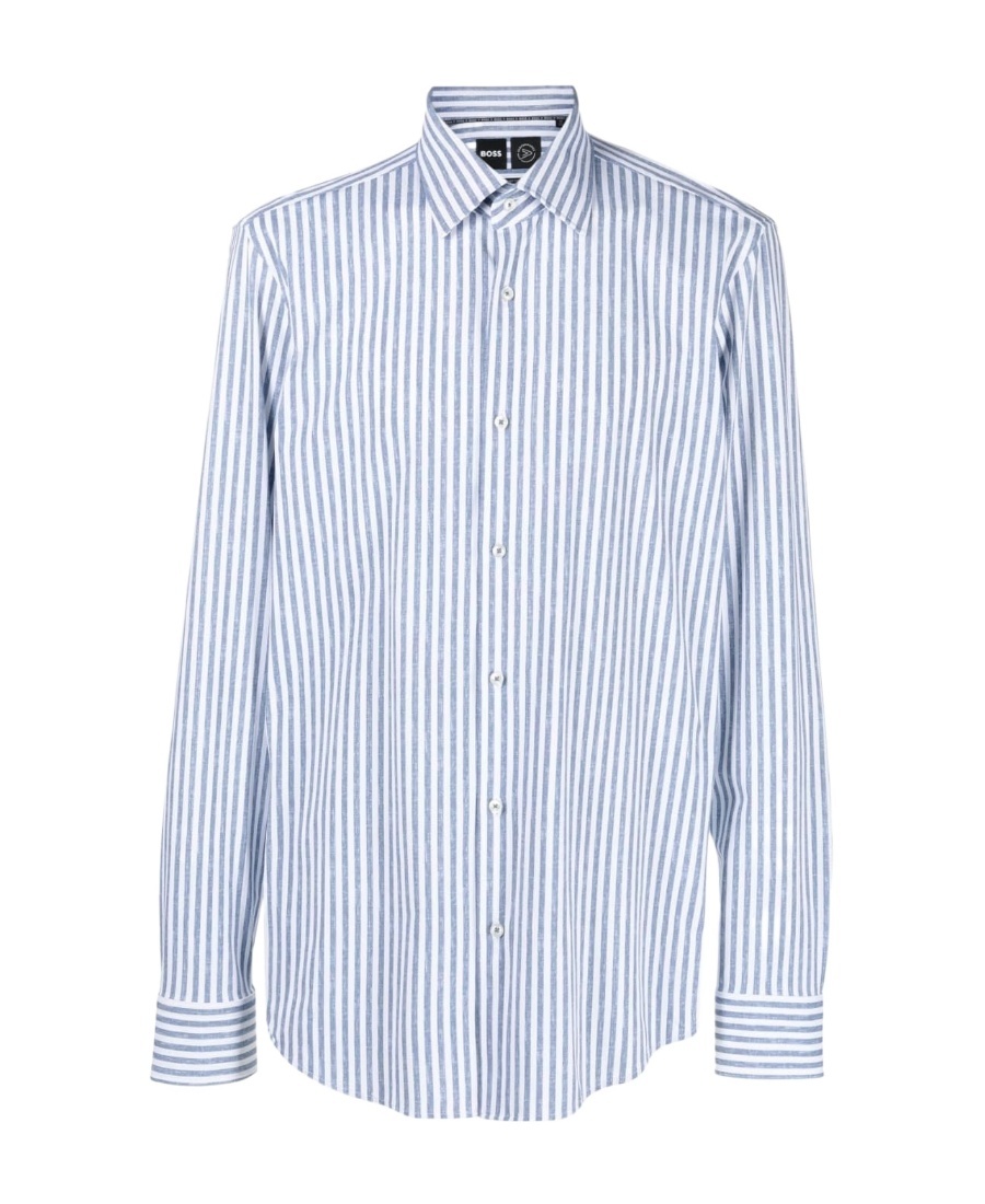 Hugo Boss Stripe-pattern Shirt In White