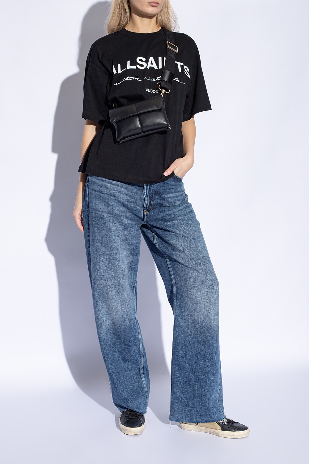 Golden Goose Slide High-top Sneakers In Black