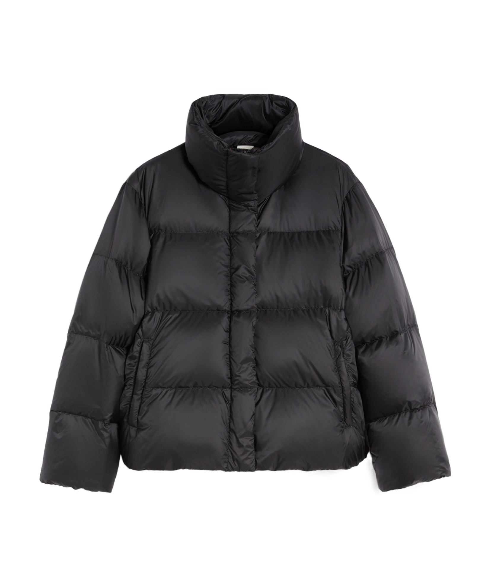 Max Mara Seica Tech Down Short Jacket In Black