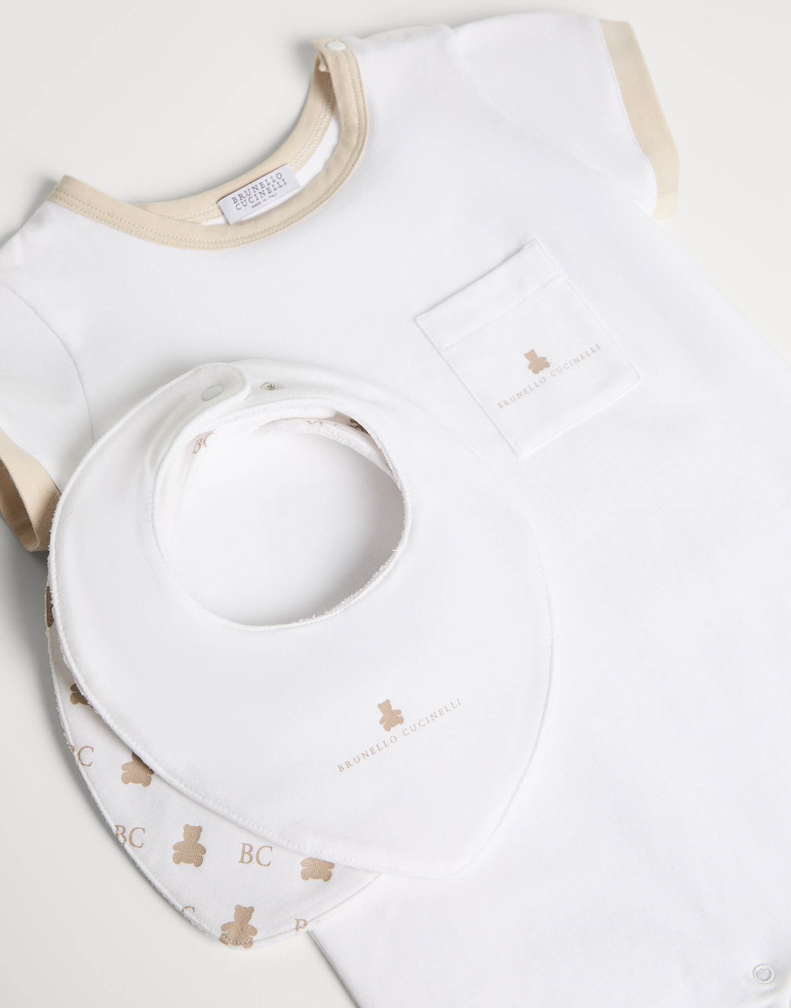 Brunello Cucinelli Jumpsuit And Bib 2-piece Set In White