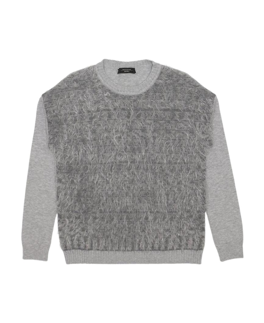 Weekend Max Mara Round-neck Long-sleeved Pullover In Gray