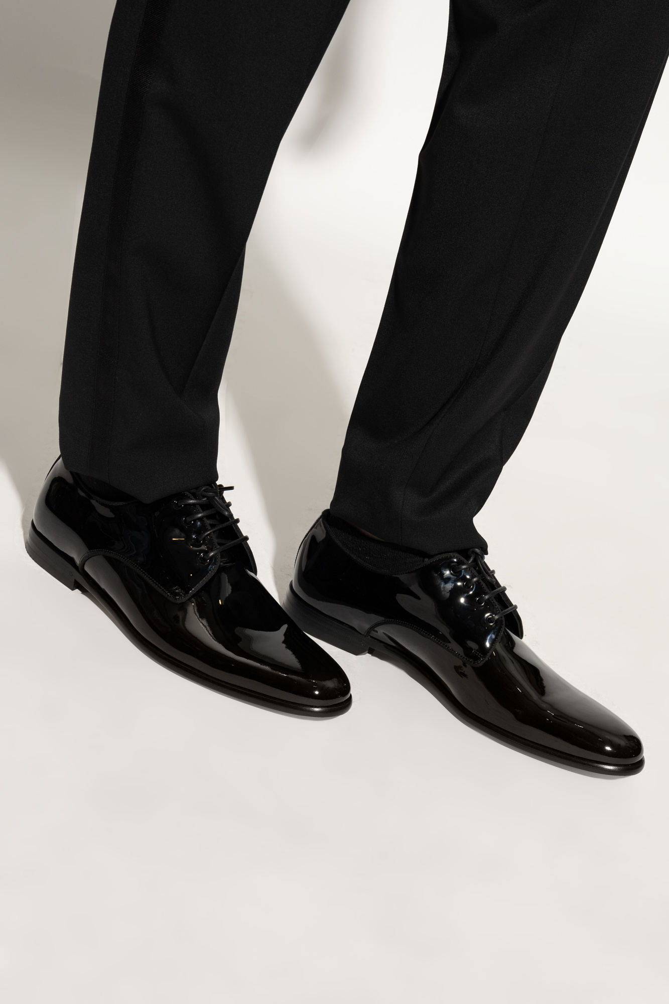 Shop Dolce & Gabbana Raffaello Lace-up Shoes In Black