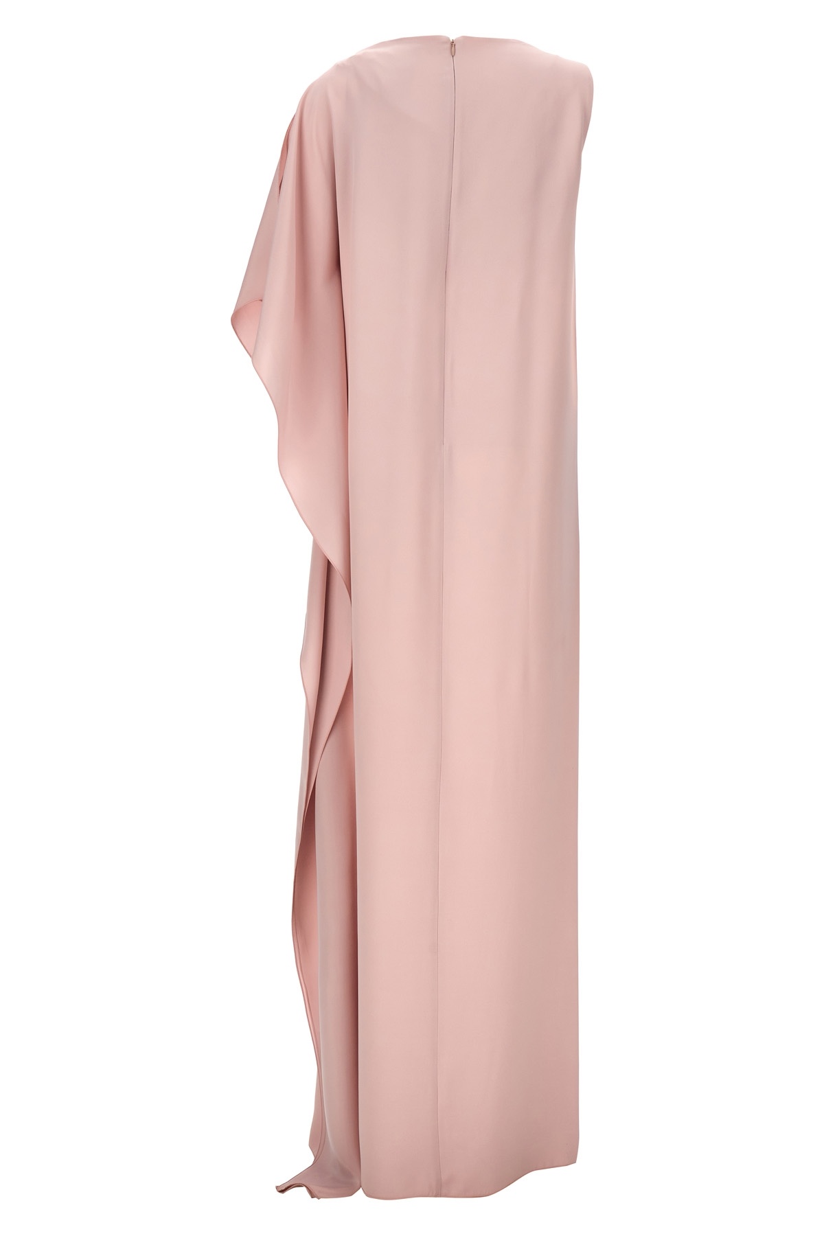 Max Mara Light Pink Bora Draped Dress In Pink