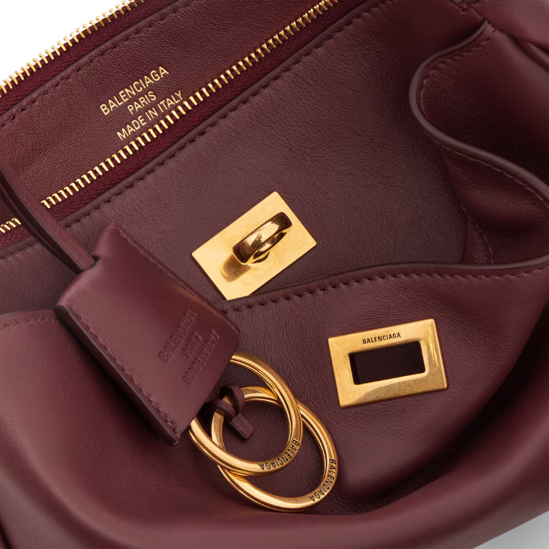 Balenciaga Women's Rodeo Sling Pochette In Dark Burgundy In Burgundy