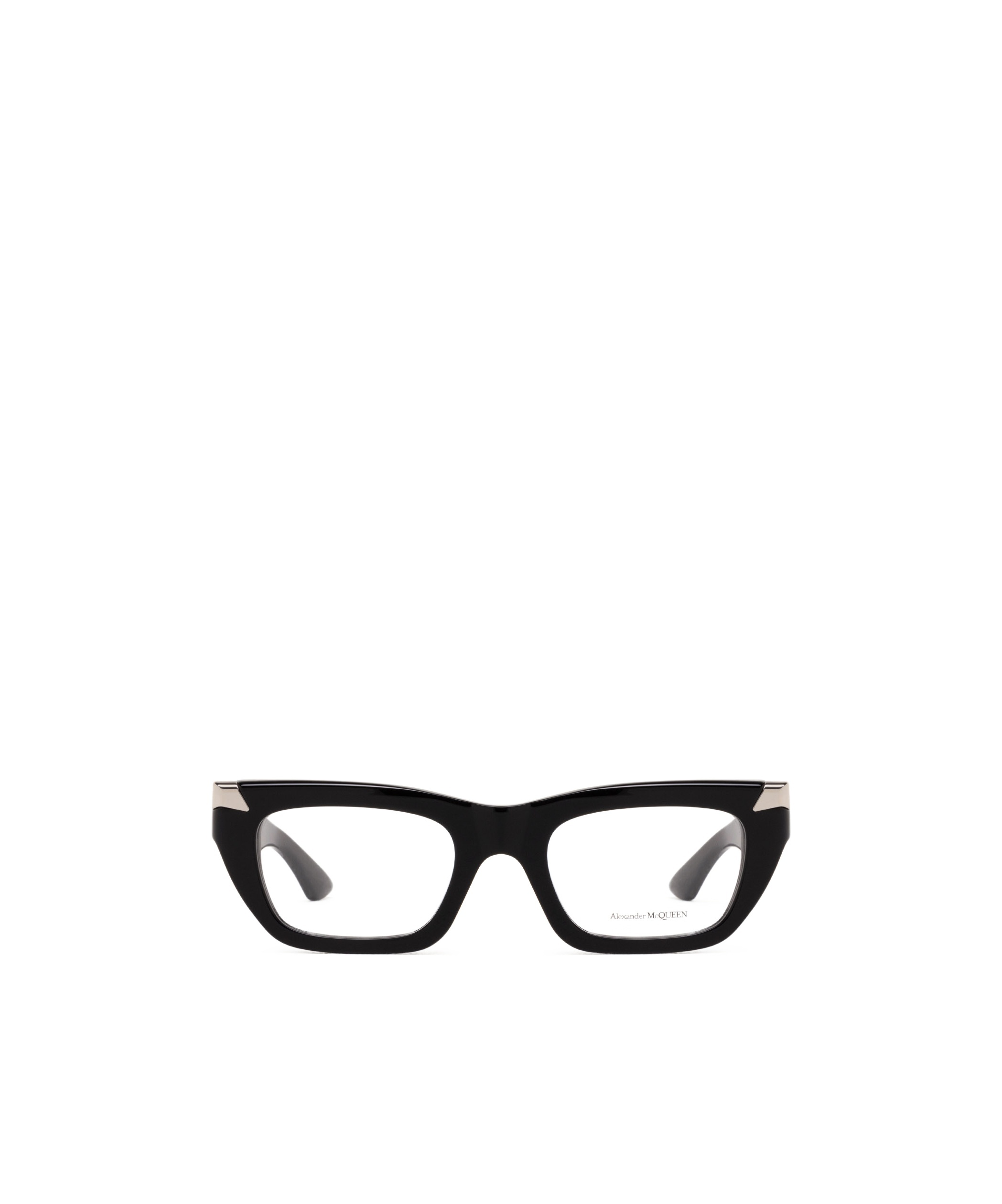 Alexander Mcqueen Rectangle-frame Glasses In Black