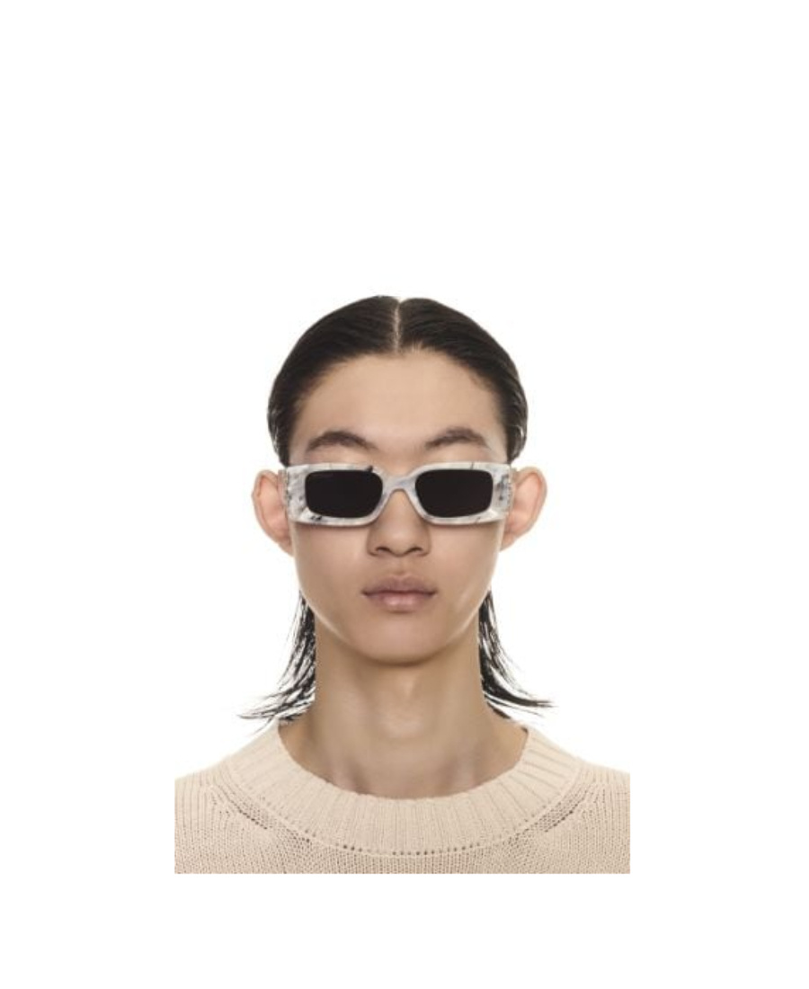 Off-white Roma Rectangle-frame Sunglasses In Black
