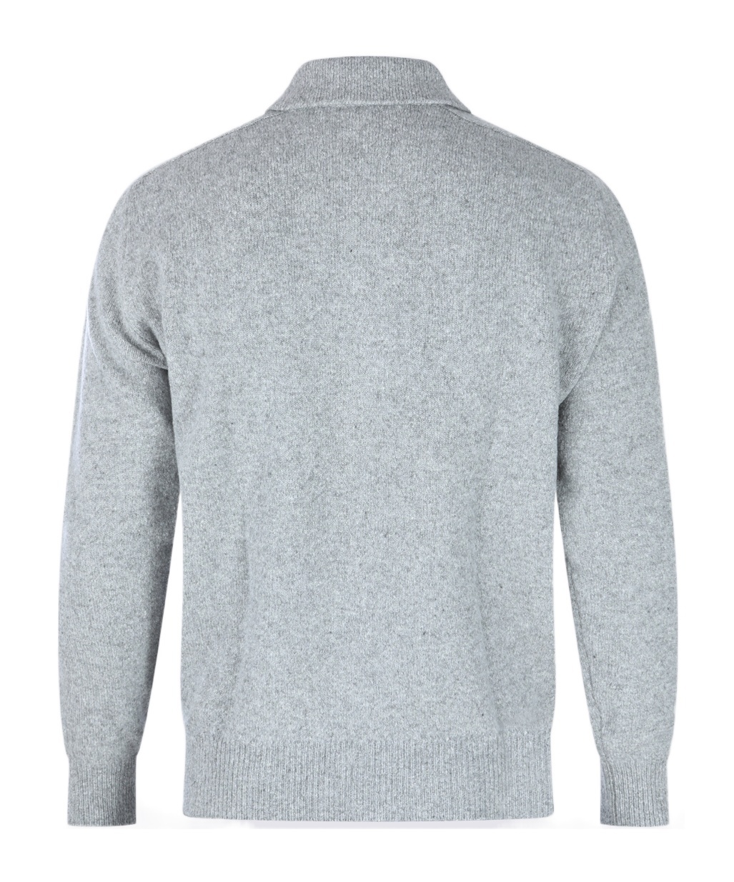 Eleventy Ribbed Crewneck Sweater With Cuffs And Hem In Gray