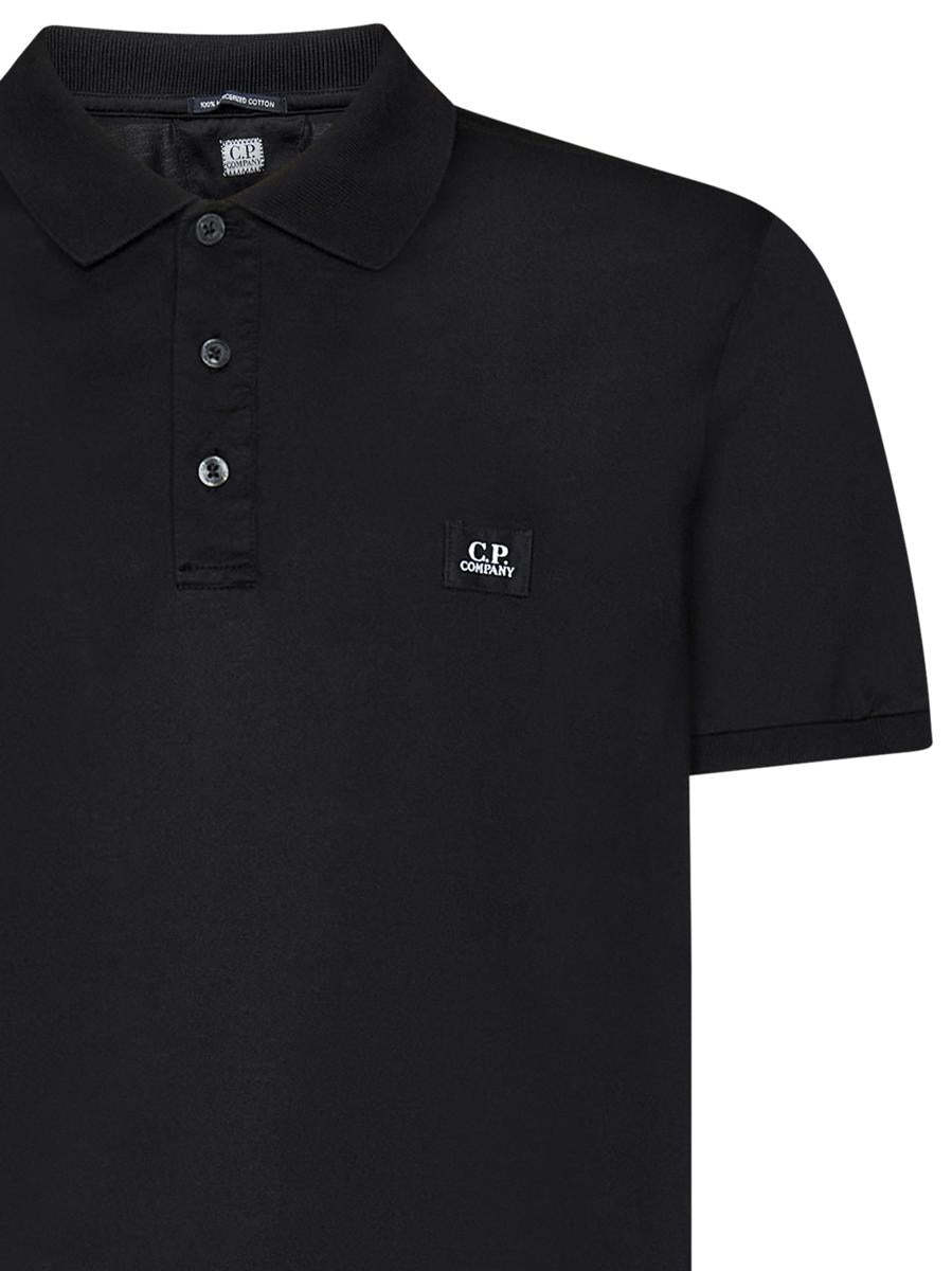 Drumohr Spread-collar Cotton Polo Shirt In Black