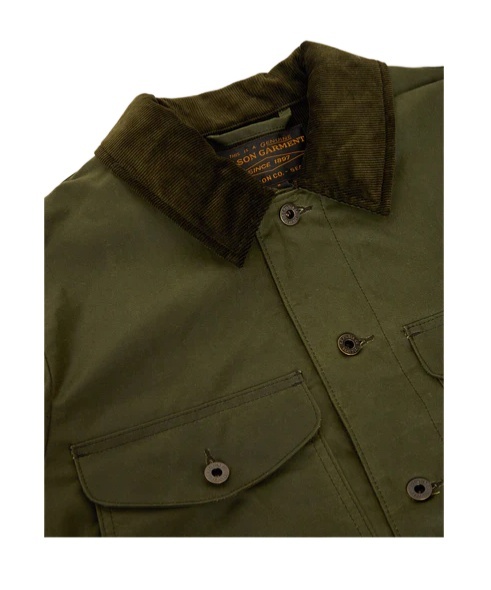 Filson Shirt Collar Jacket In Green