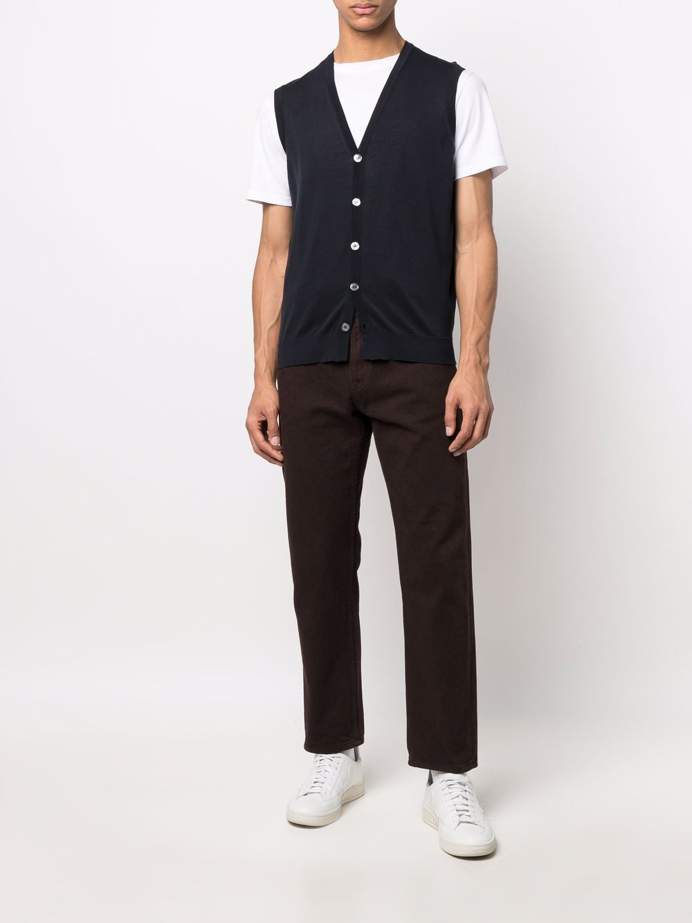 Drumohr Vest With Logo In Black