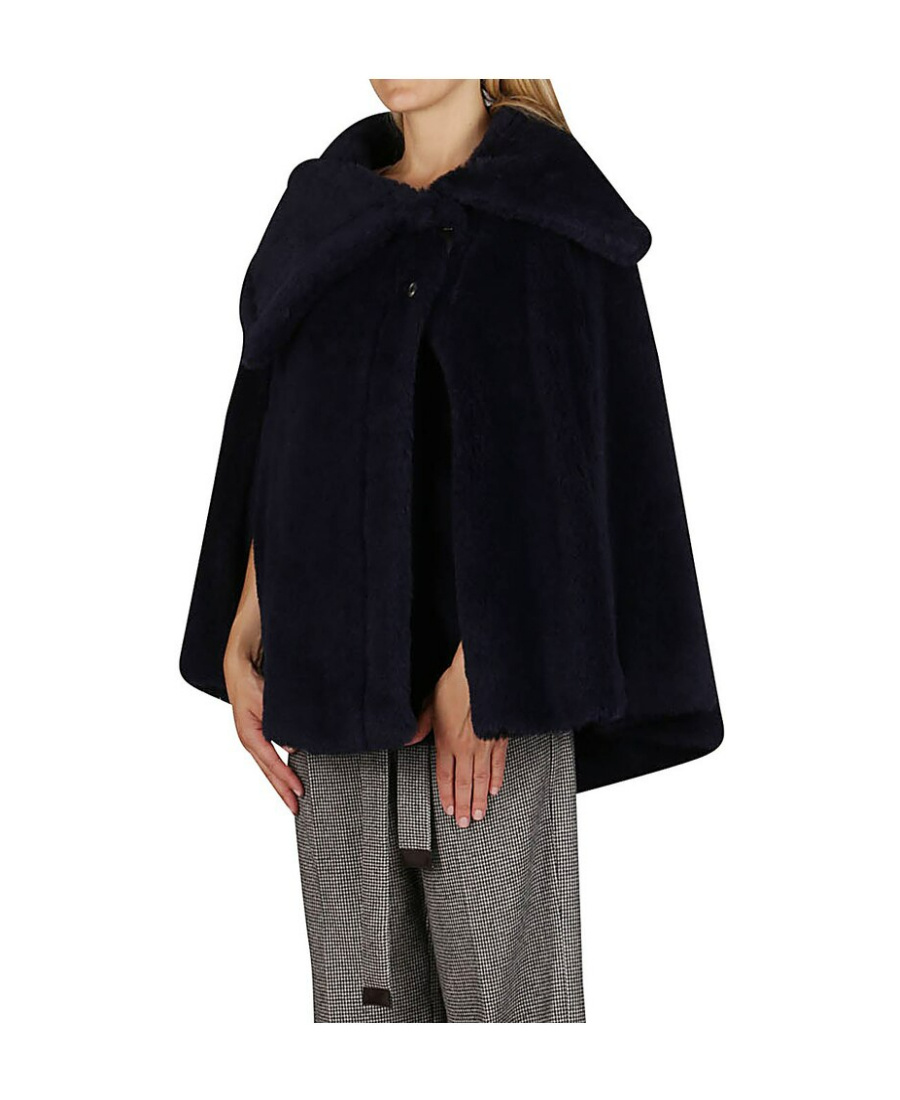 Max Mara Loose Cloak In Black