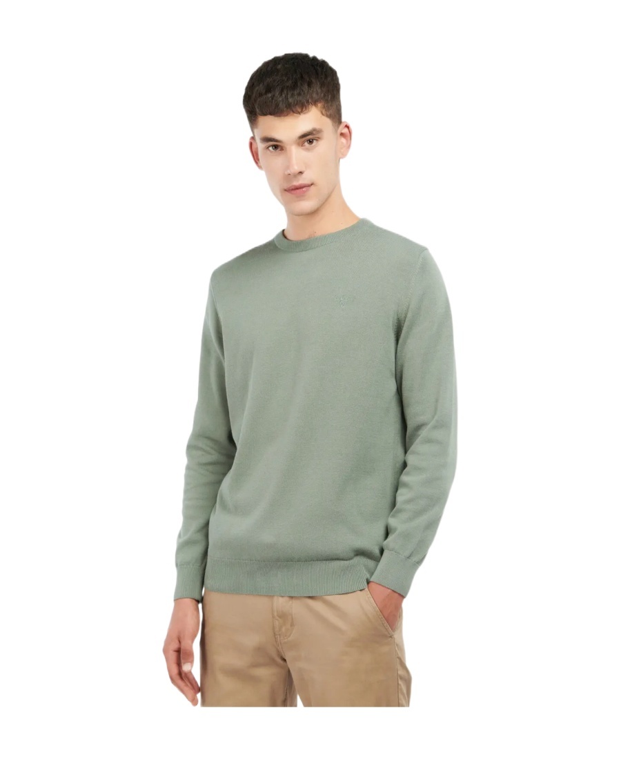 Barbour Pima Cotton Jumper In Gray