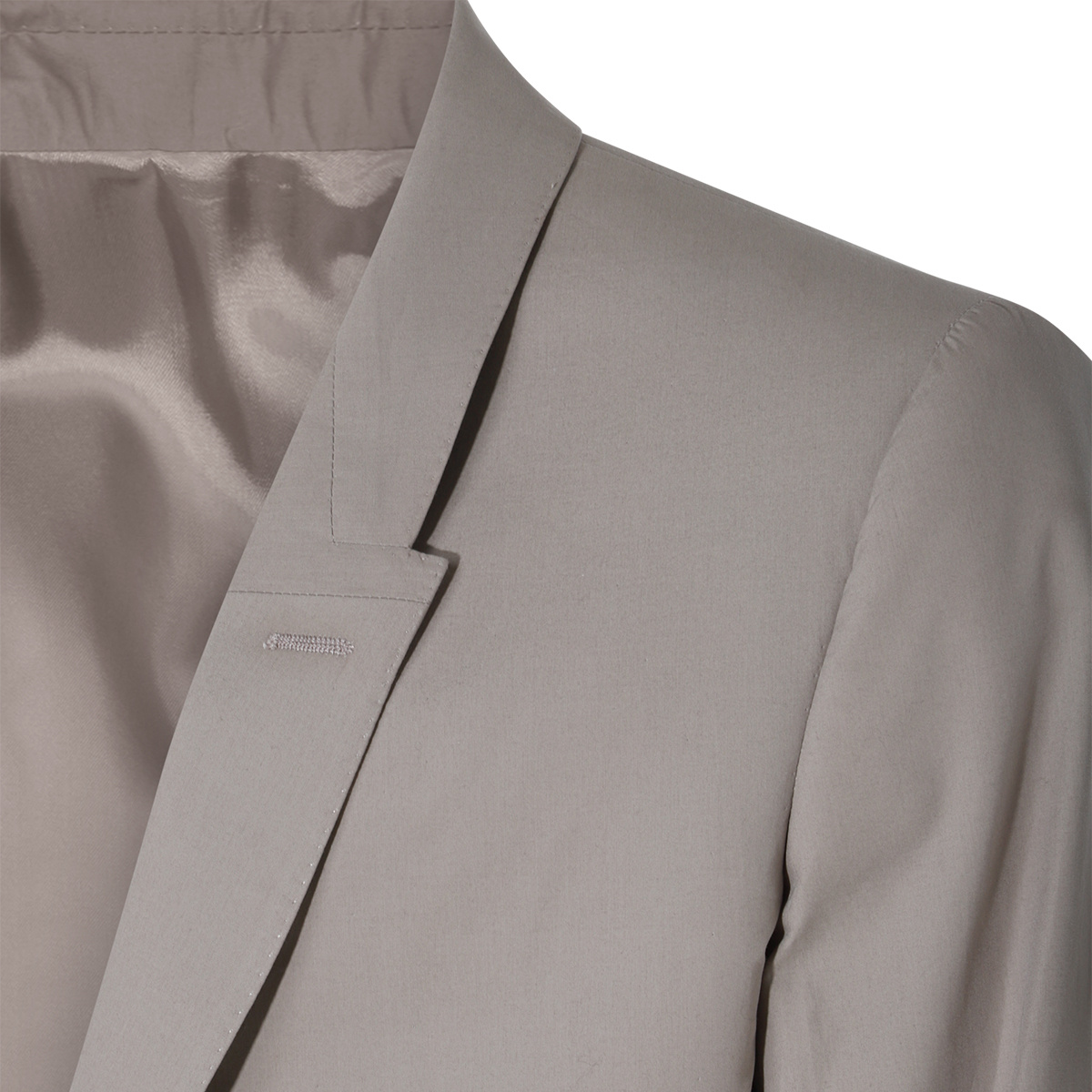 Rick Owens Single-breasted Poplin Blazer In Gray