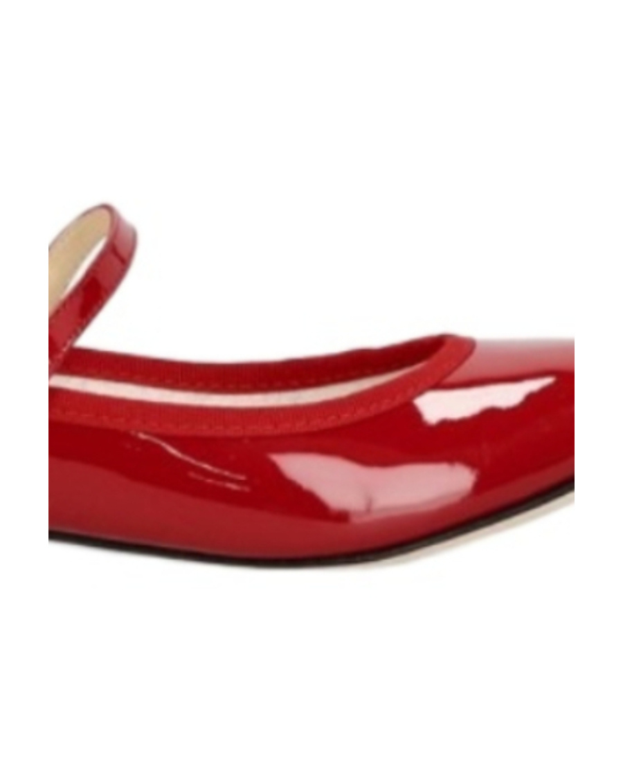 Repetto Patent Lio Mary Jane Ballerina Flats In Red