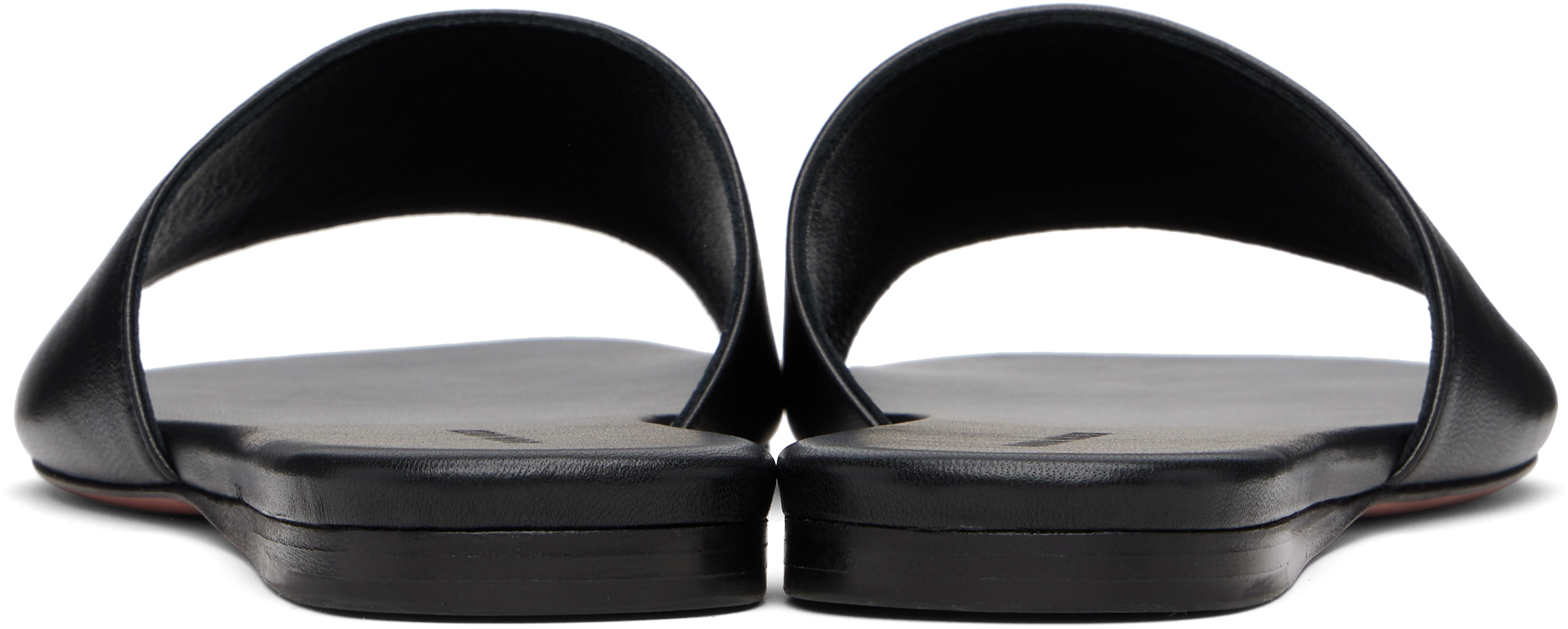 Amina Muaddi Bianca Slippers In Black