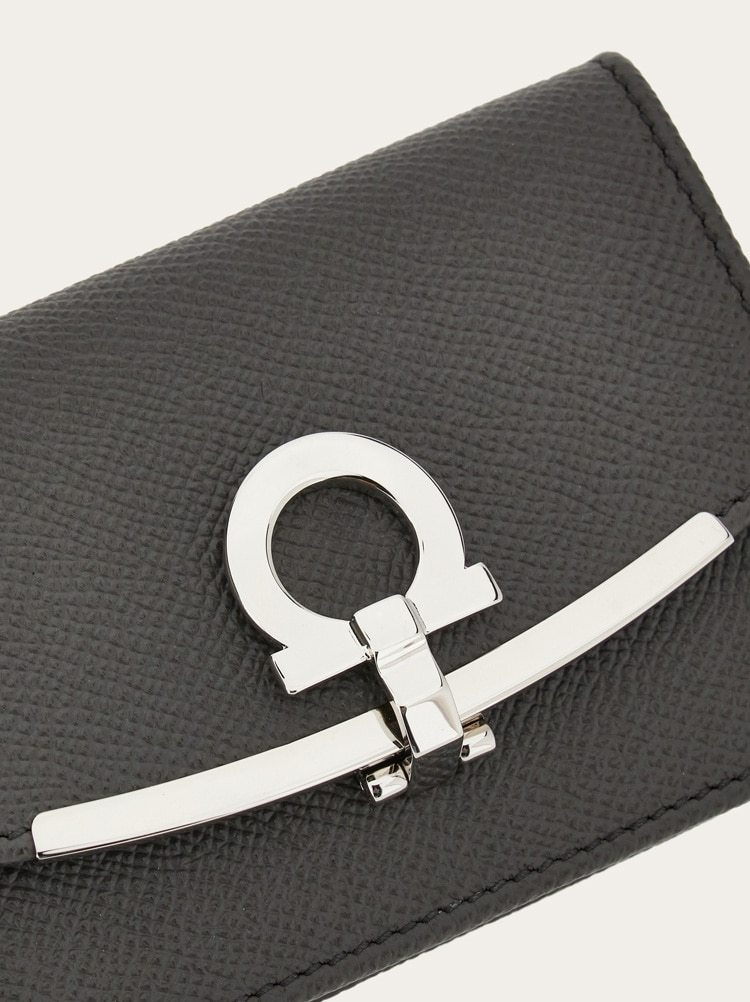 Ferragamo Gancini Card Package In Black