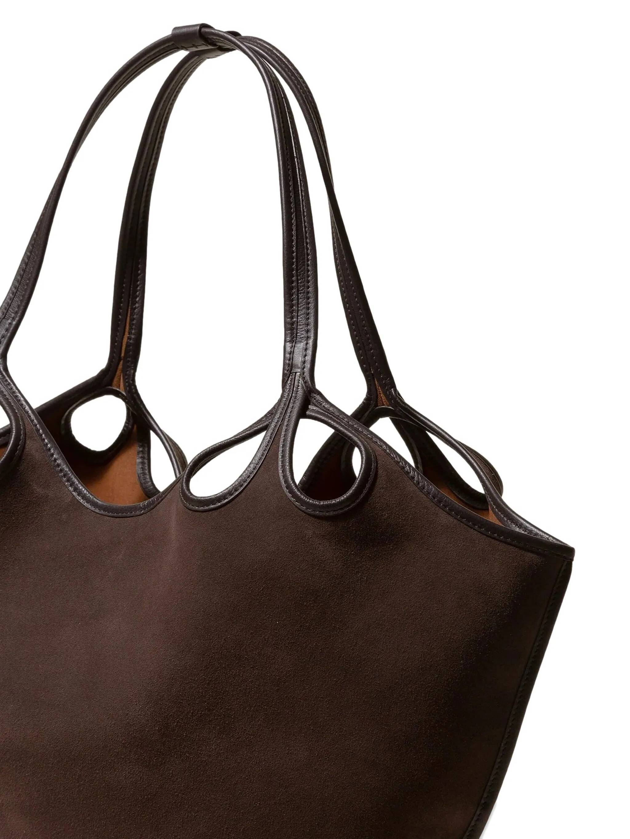 Hereu Double Handle Handbag In Brown