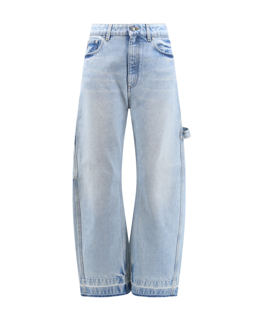 Stella Mccartney Basic Wide-leg Mid-rise Jeans In Blue