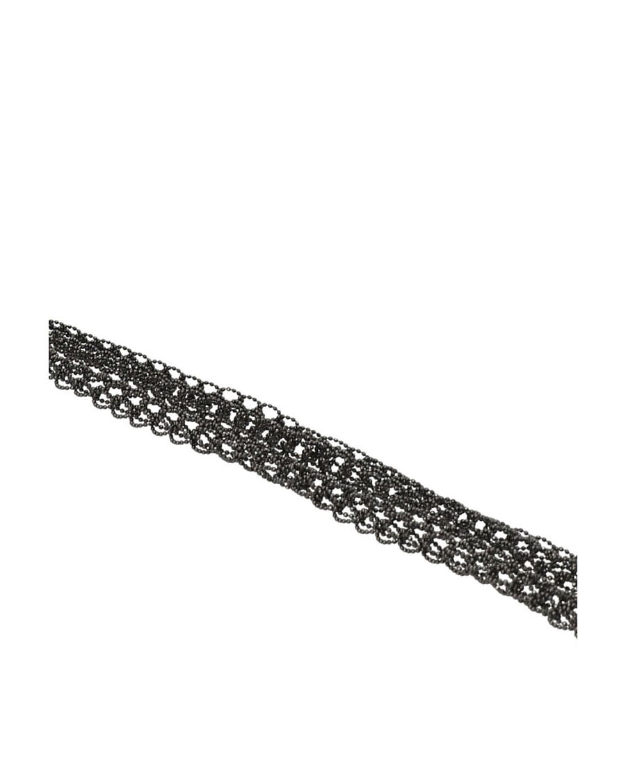 Brunello Cucinelli Precious Loops Necklace In Black