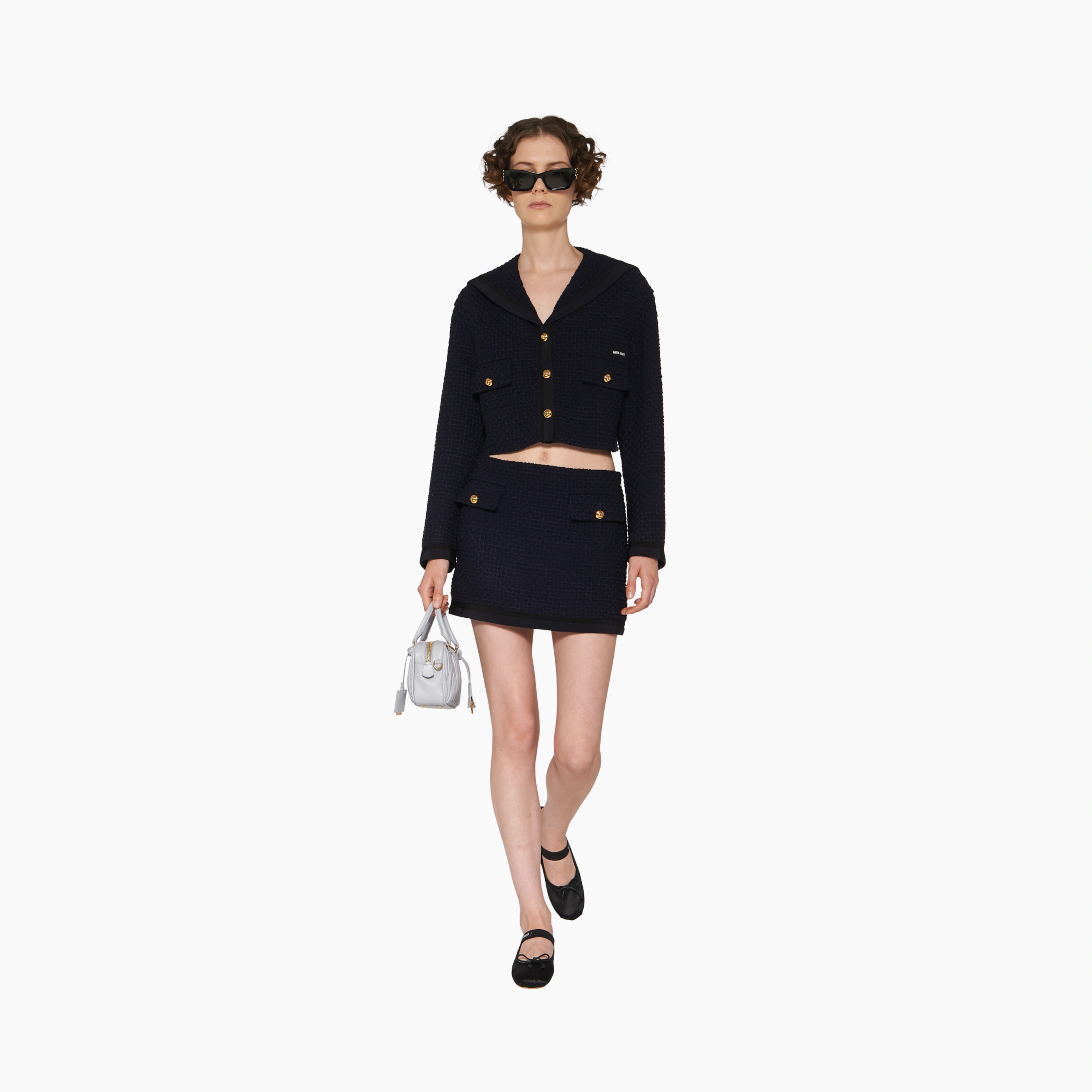 MIU MIU TWEED MINISKIRT