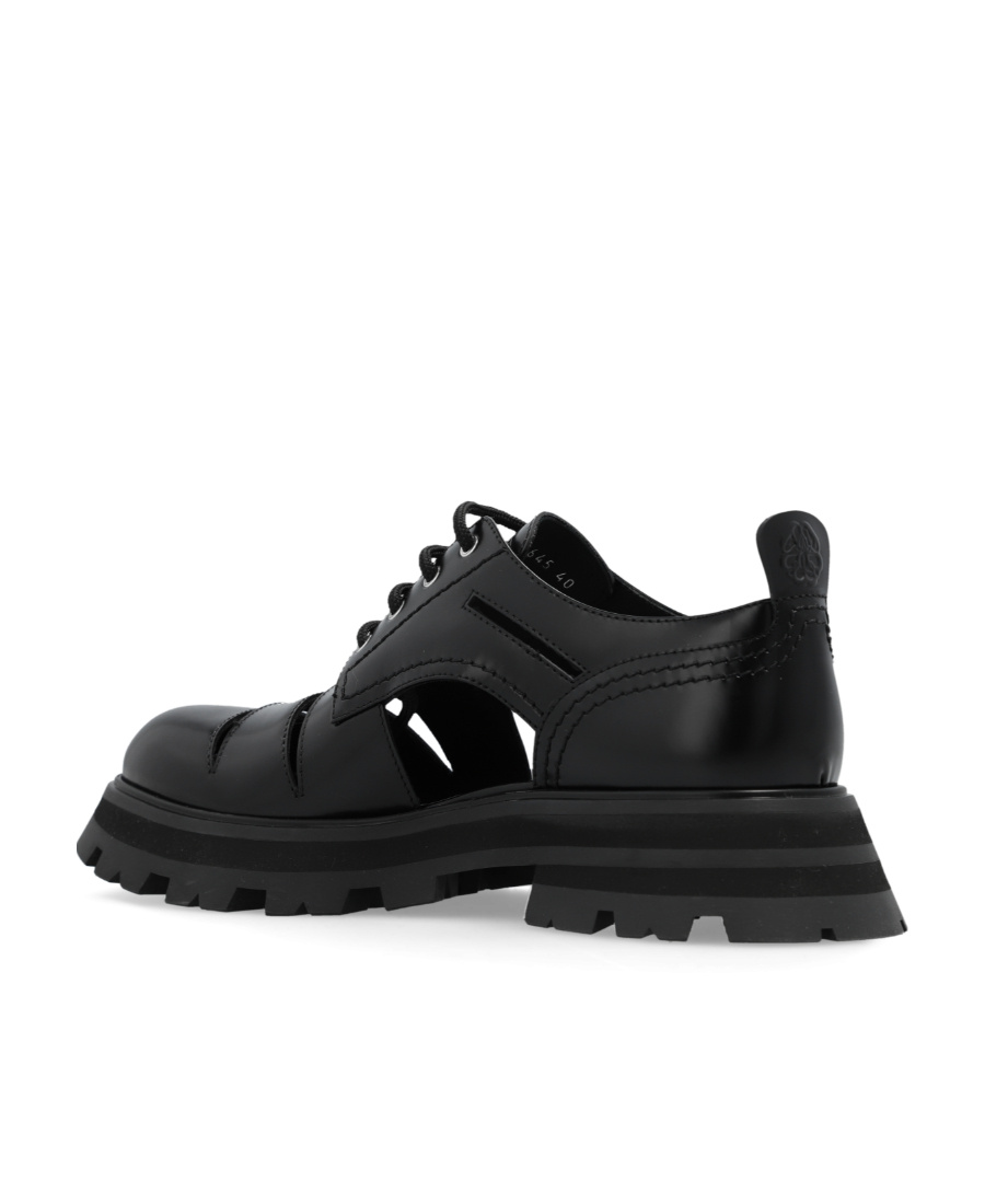 Alexander Mcqueen Flats In Black