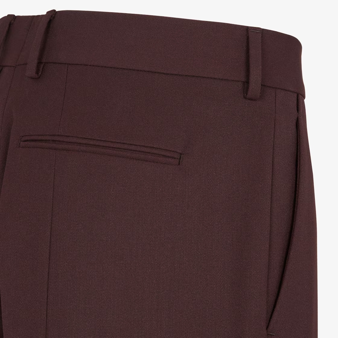 Fendi Wool Casual Pants In Red