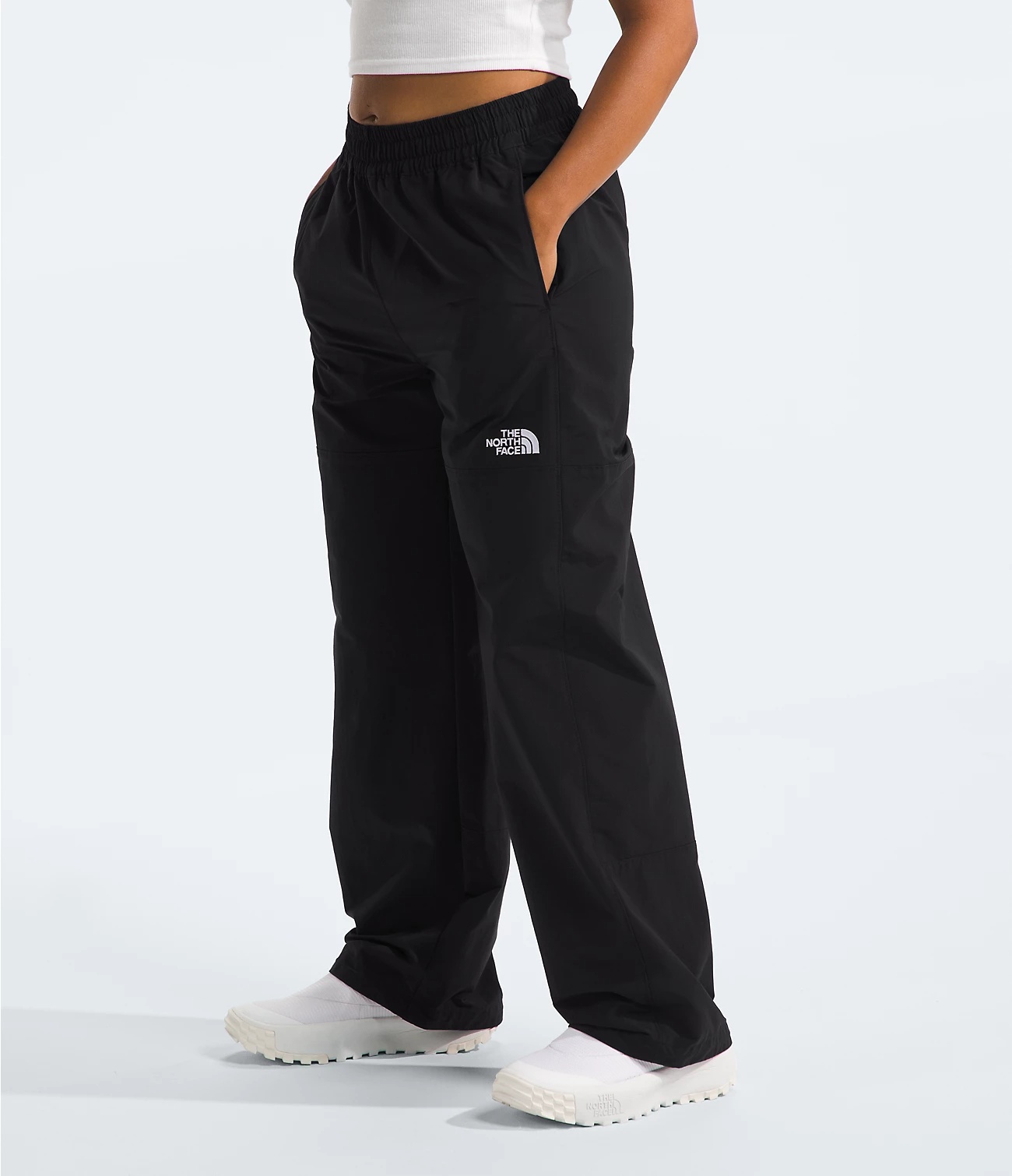 The North Face Trousers Elastic Waistband Pockets In Black