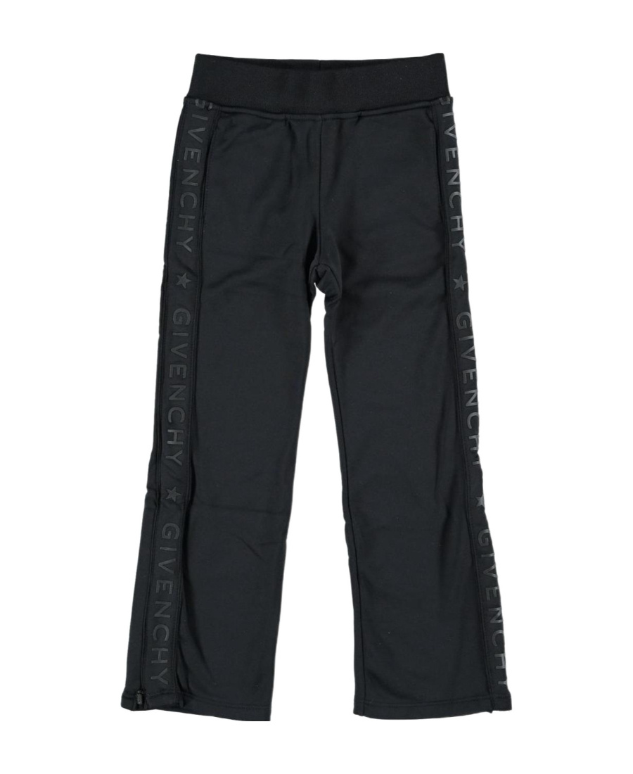Givenchy Branded Sides Straight Trousers In Black
