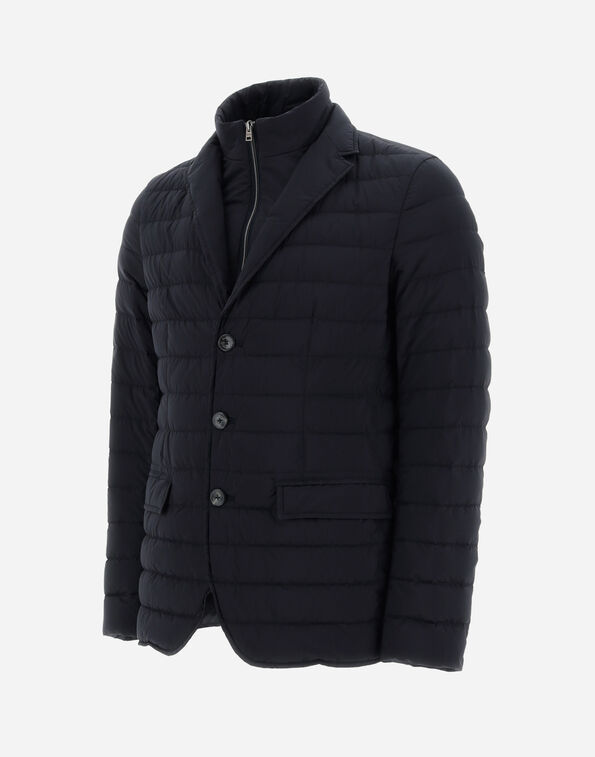 Herno Lapel Suit Jacket In Black
