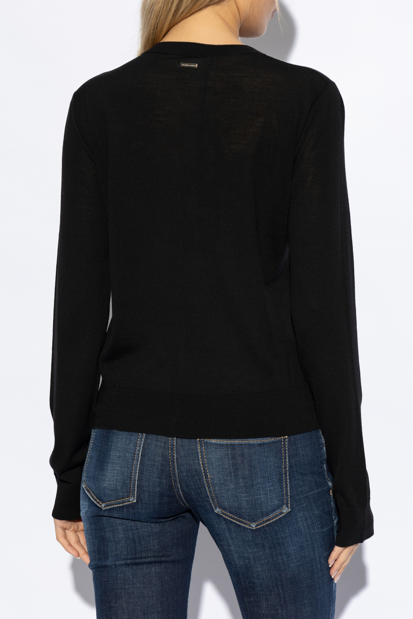 Dsquared2 Wool Cardigan In Black
