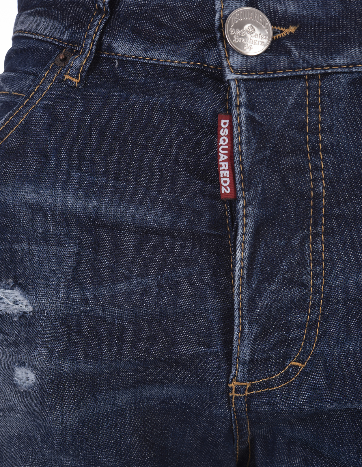 DSQUARED2 DISTRESSED-EFFECT HIGH-WAISTED JEANS