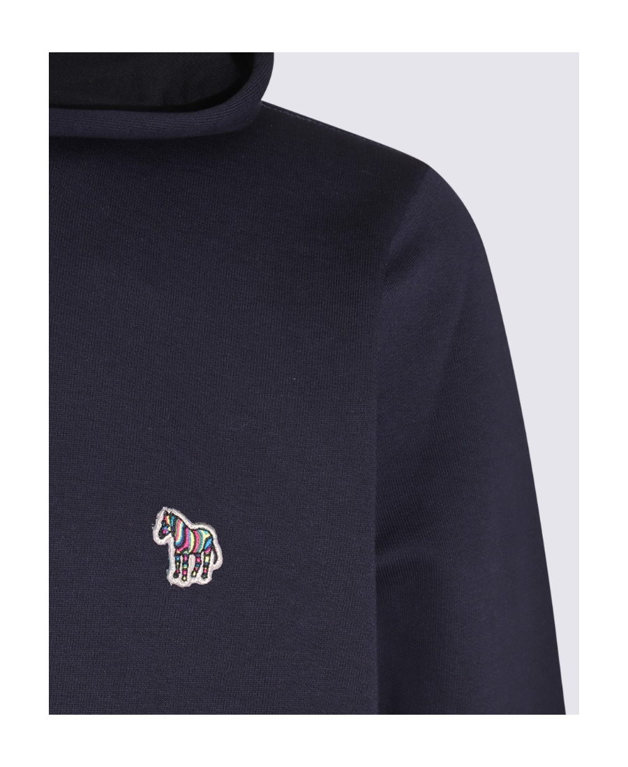 Shop Paul Smith Logo-patch Long-sleeve Hoodie In Black