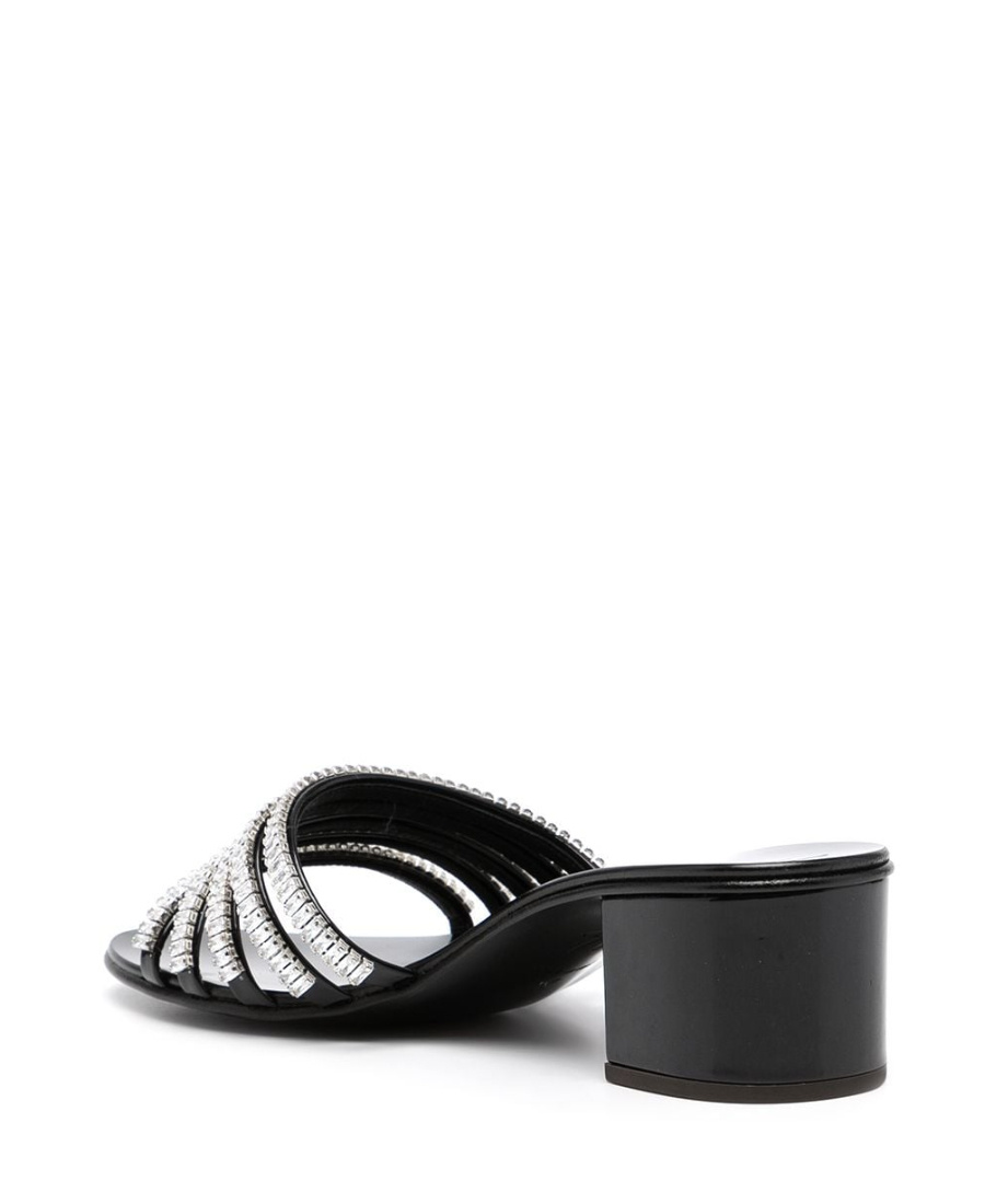 Giuseppe Zanotti Crystal Inlaid High-heeled Sandals In Black