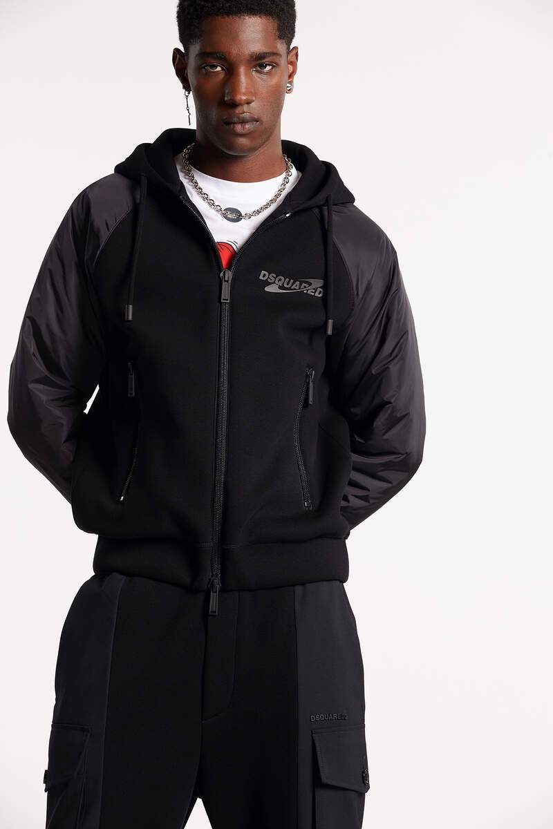 Dsquared2 Ibra Black On Black Hoodie In Black