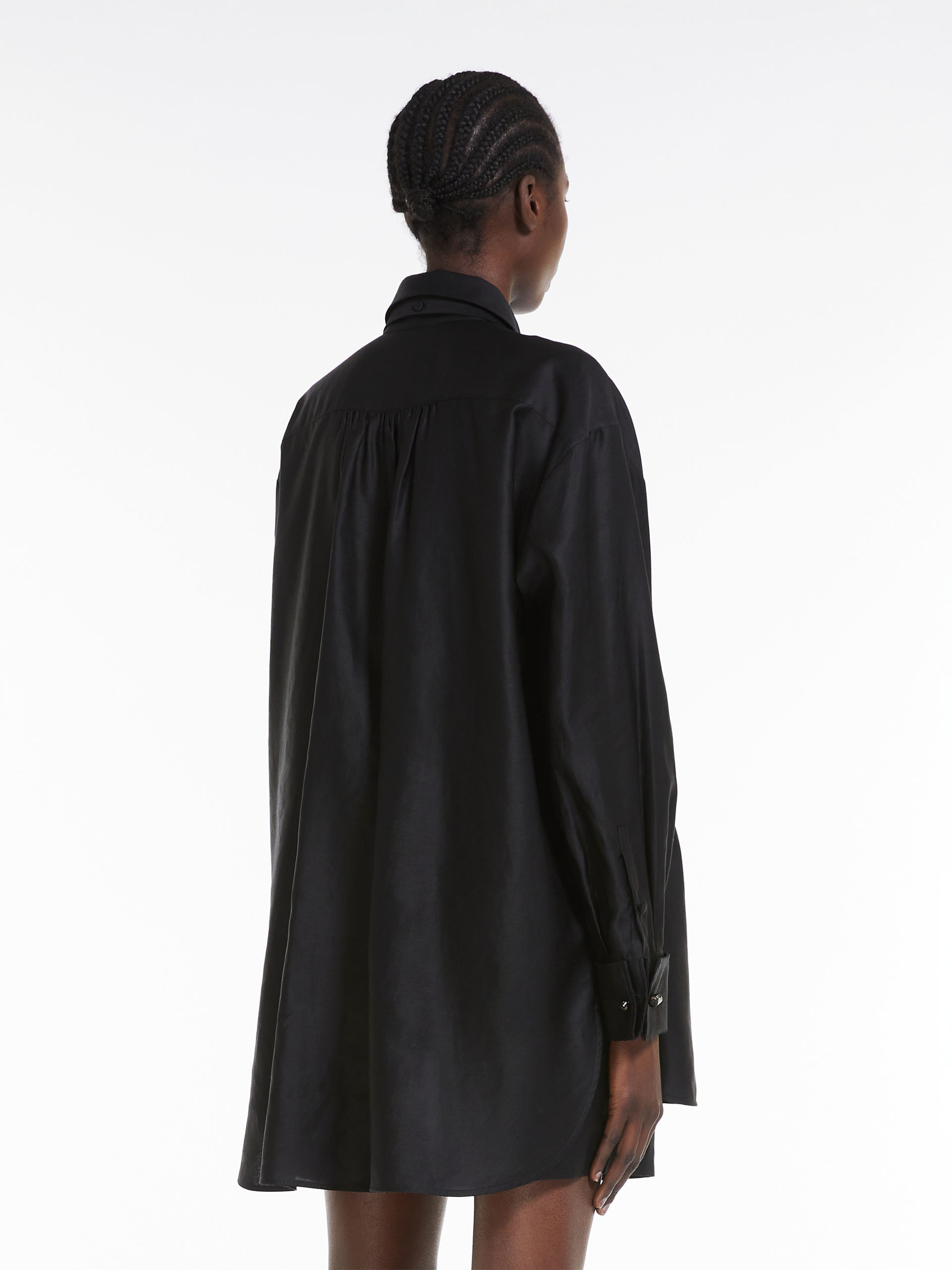Max Mara Marea Long-sleeved Shirt In Black