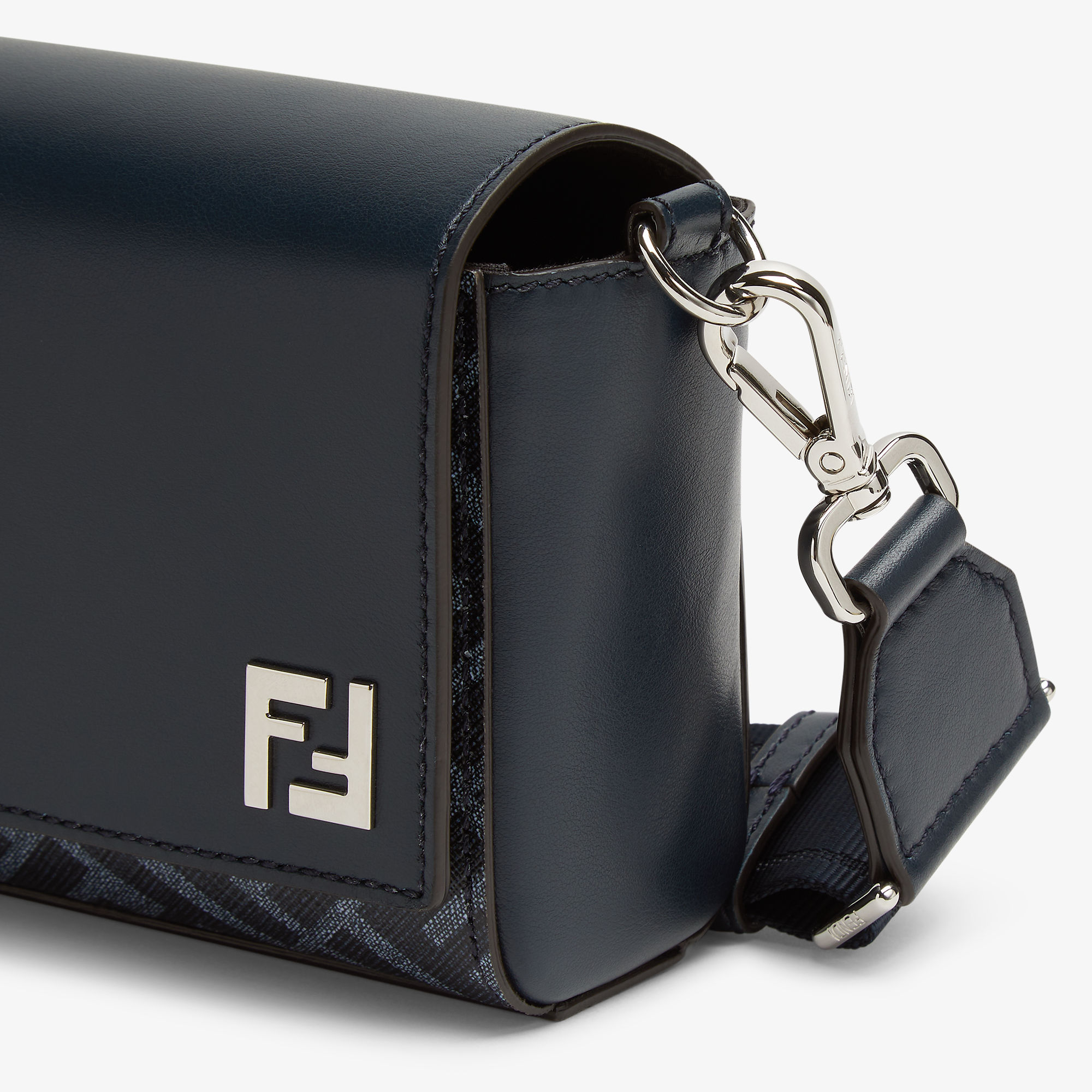 Fendi Ff Squared Compact Tote In Black