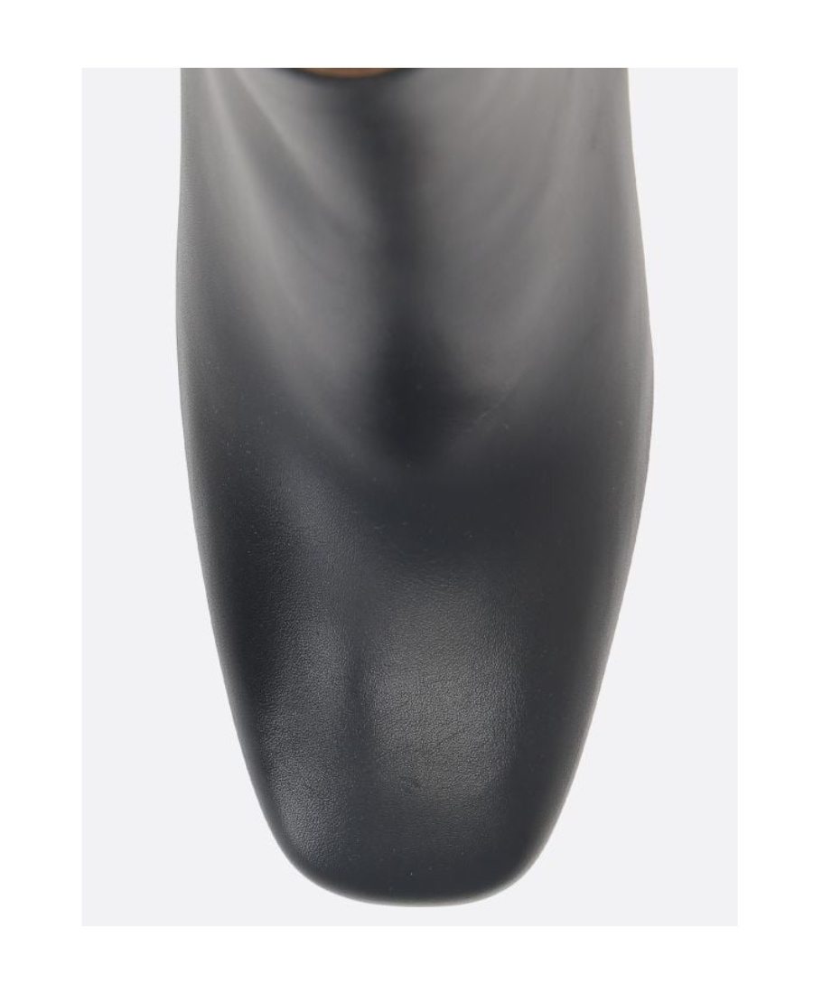 Shop Bottega Veneta Knot Ankle Boot In Black