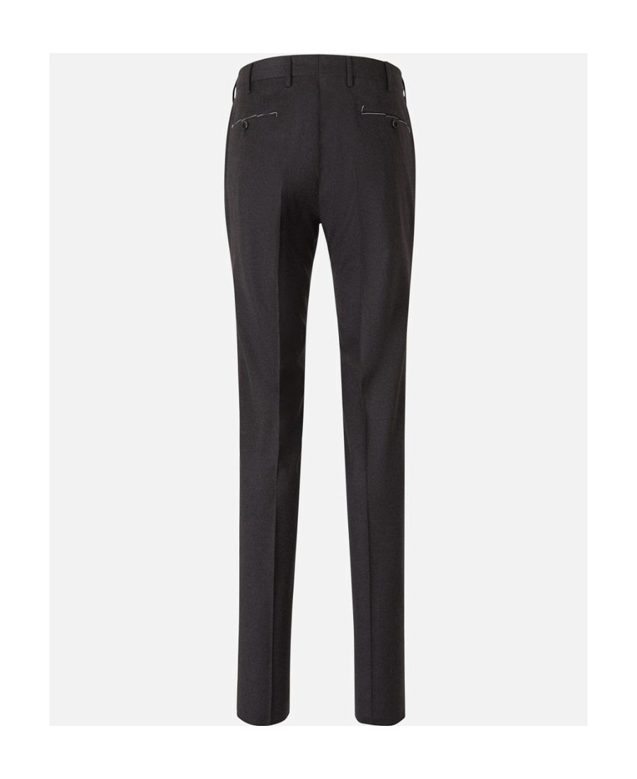 Pt01 Mid-waist Casual Pants In Black