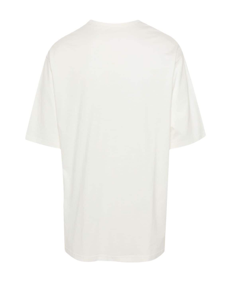 Y-3 Crewneck Graphic Print Oversize Short Sleeve T-shirt In White