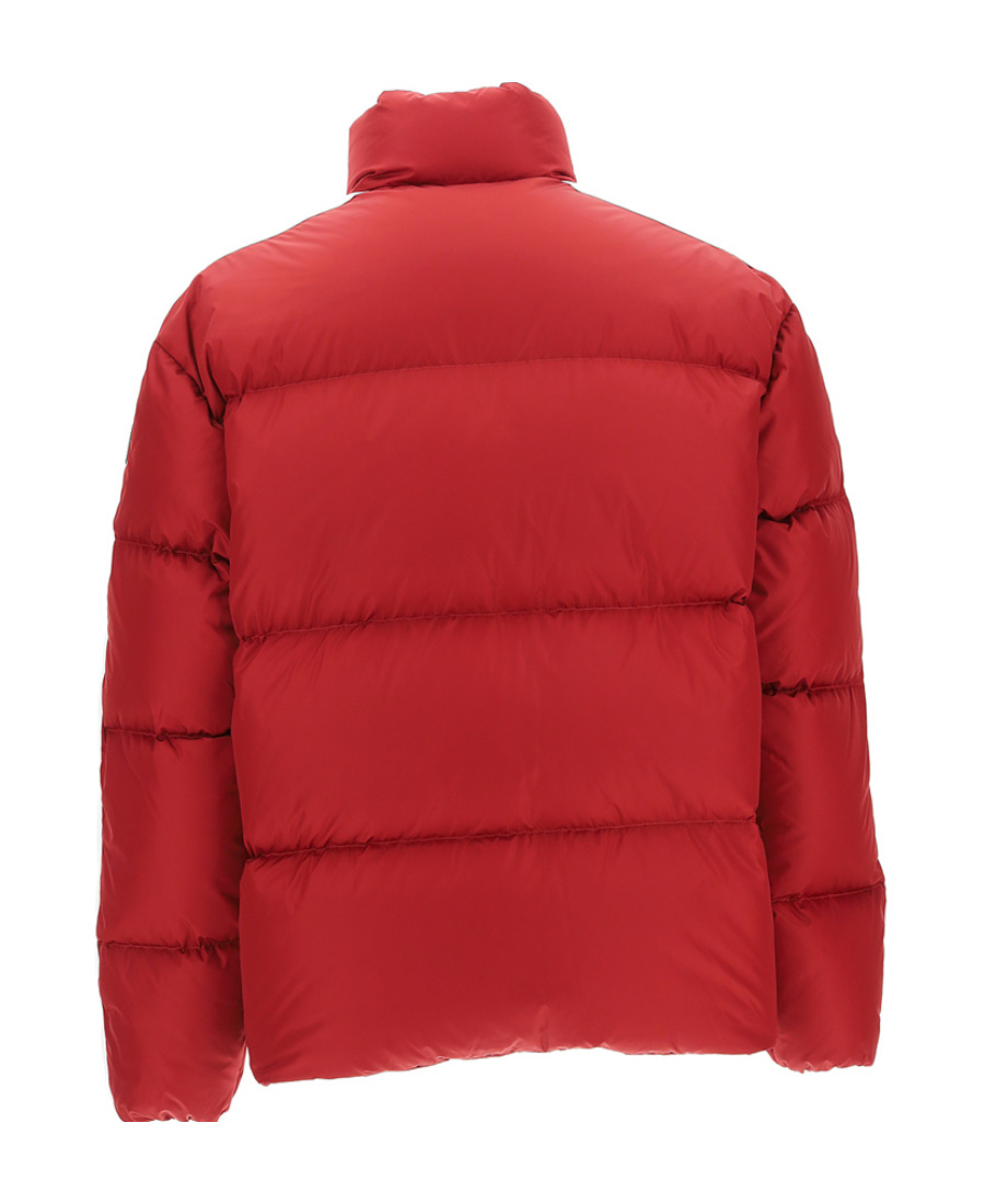 Palm Angels Logo-print Down-feather Padded Jacket In Red