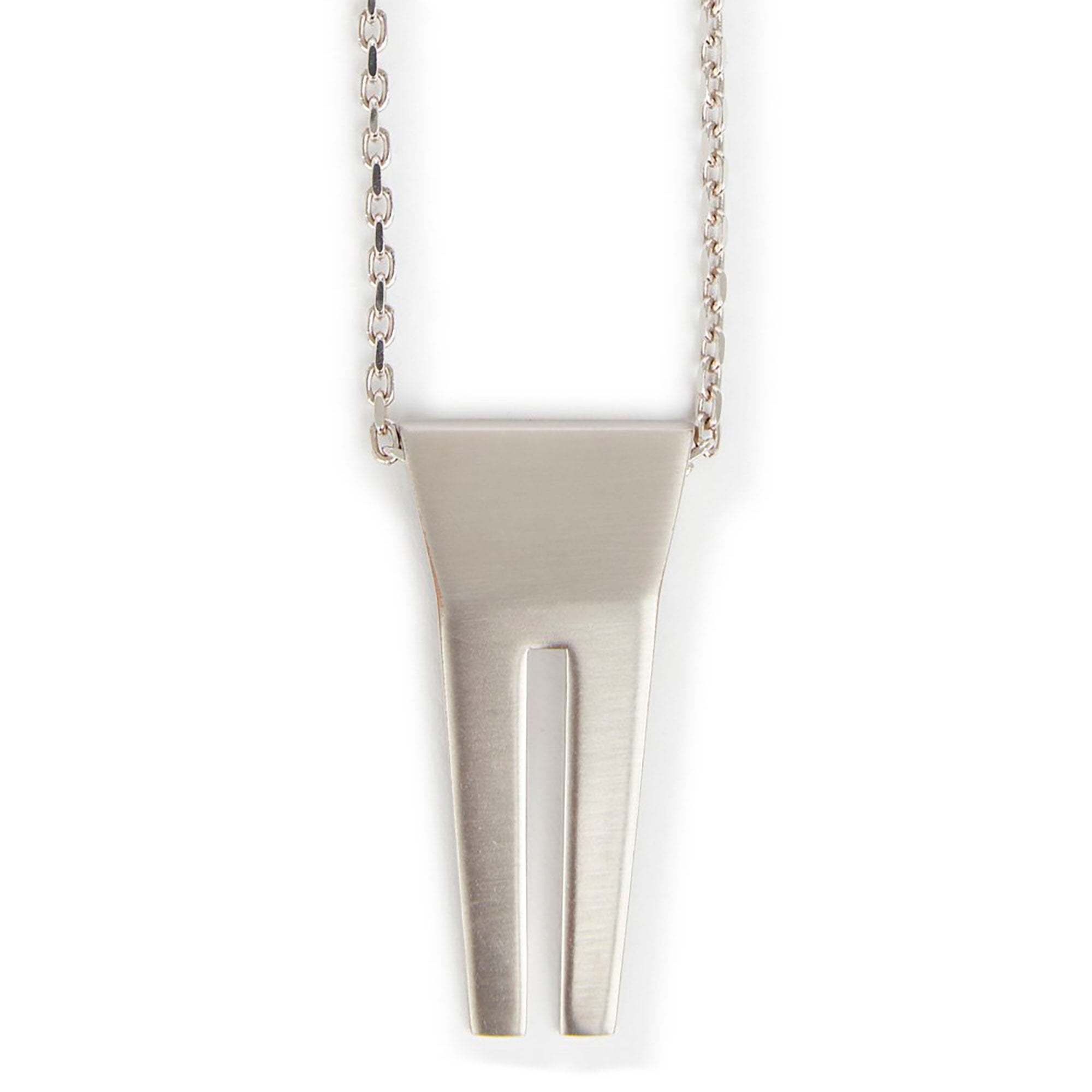 Rick Owens Open-trunk Charm Necklace In White